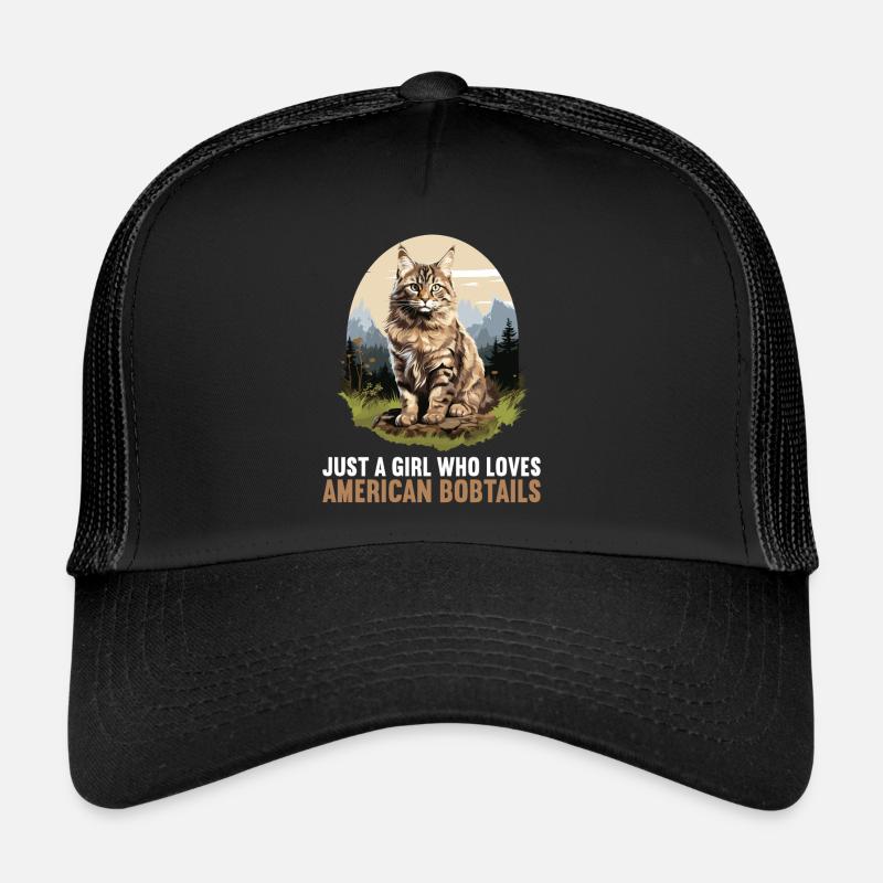 Chat Chats American Bobtail Casquette trucker 