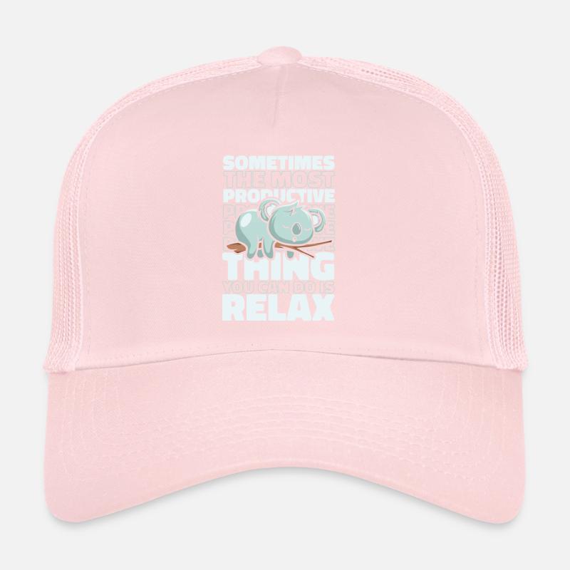 Most Productive Thing Is Relax Koalabear Trucker Cap