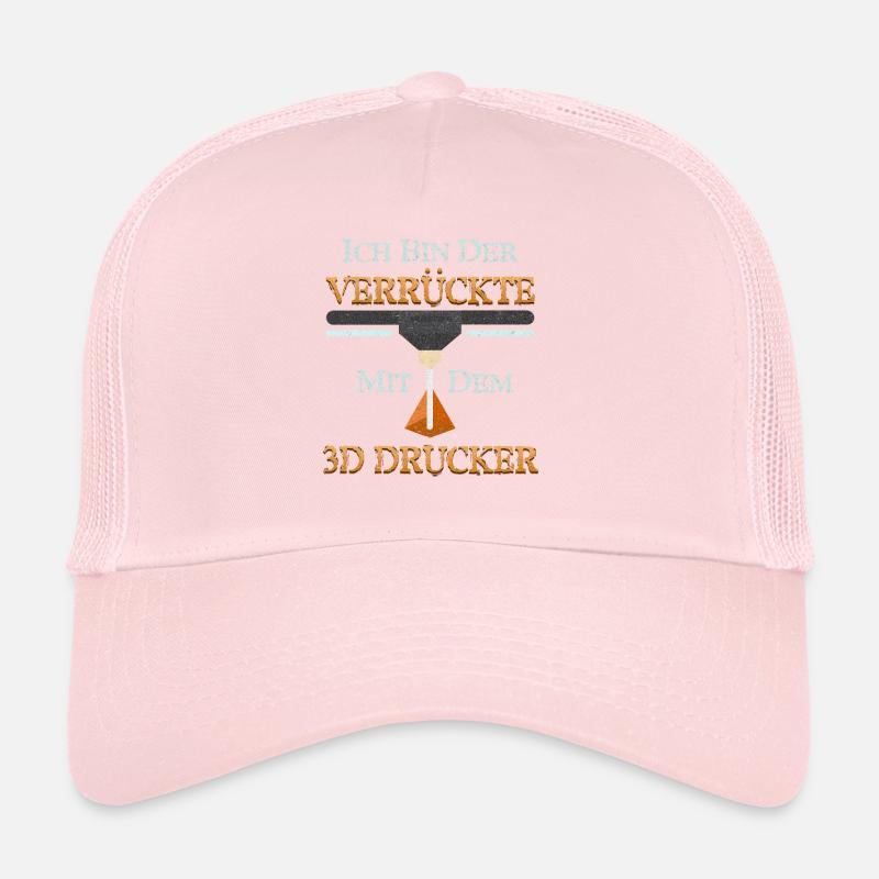 3-D Druck Bin der Verrückte mit 3D Drucker Lustig Trucker Cap