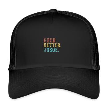 Cool guys are called josue - Trucker Cap - black/black - Front