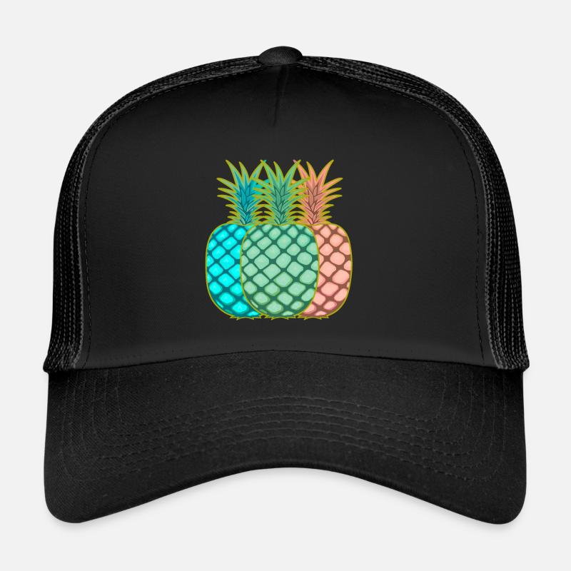 Ananas Vintage Obst Früchte Trucker Cap