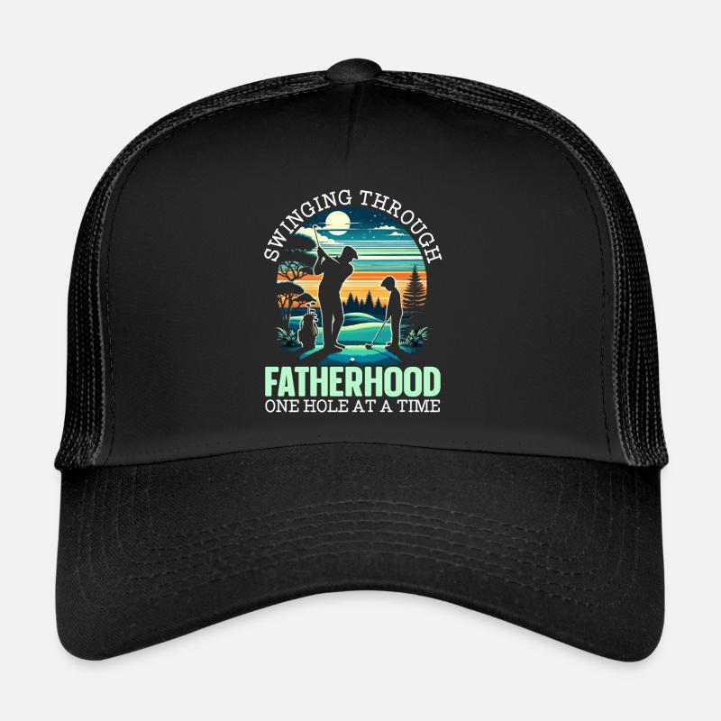 Father's Day Golfers Golfers Paternity Trucker Cap