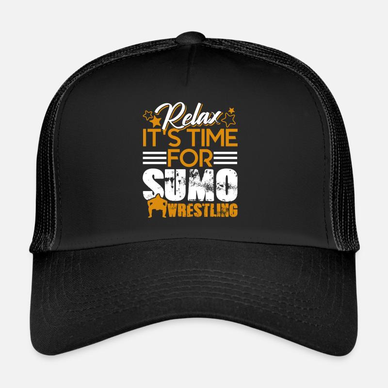 Sumo Relax Time For Sumo Wrestling Trucker Cap
