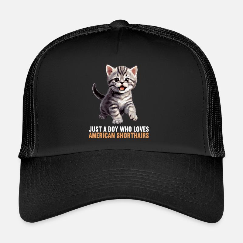 Chat Chats American Shorthair Casquette trucker 