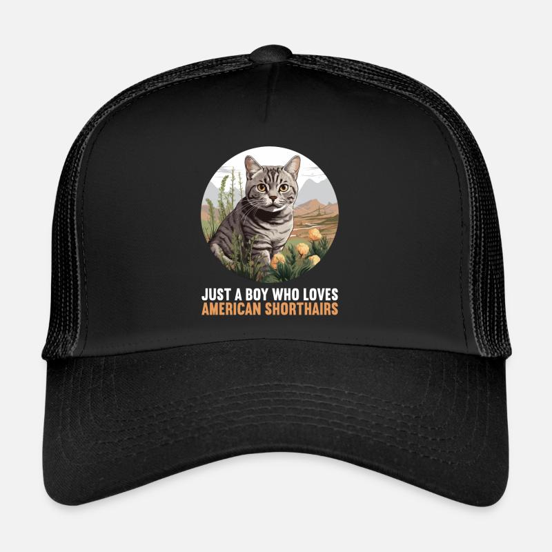 Chat Chats American Shorthair Casquette trucker 