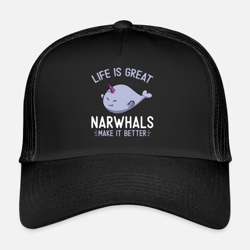 Narwal Einhornwal Trucker Cap