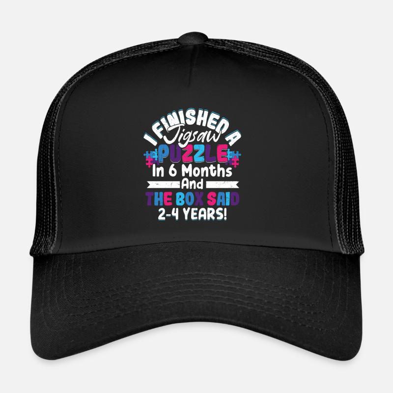 J’ai terminé une pièce de résolution de puzzle Casquette trucker 