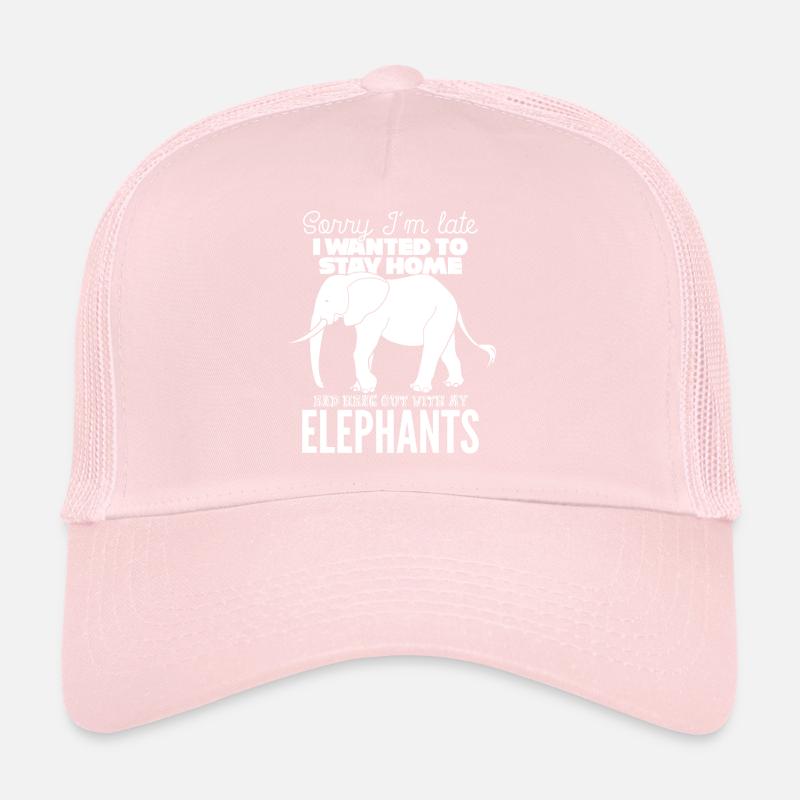 Éléphant Blague Éléphants Casquette trucker 
