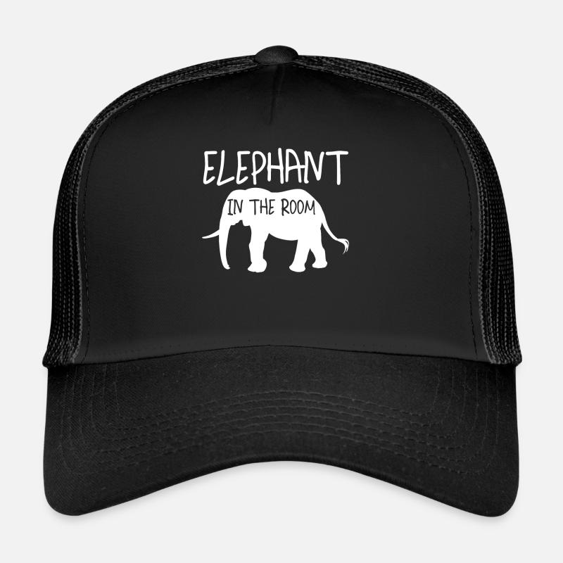Éléphants Blague Éléphant Casquette trucker 