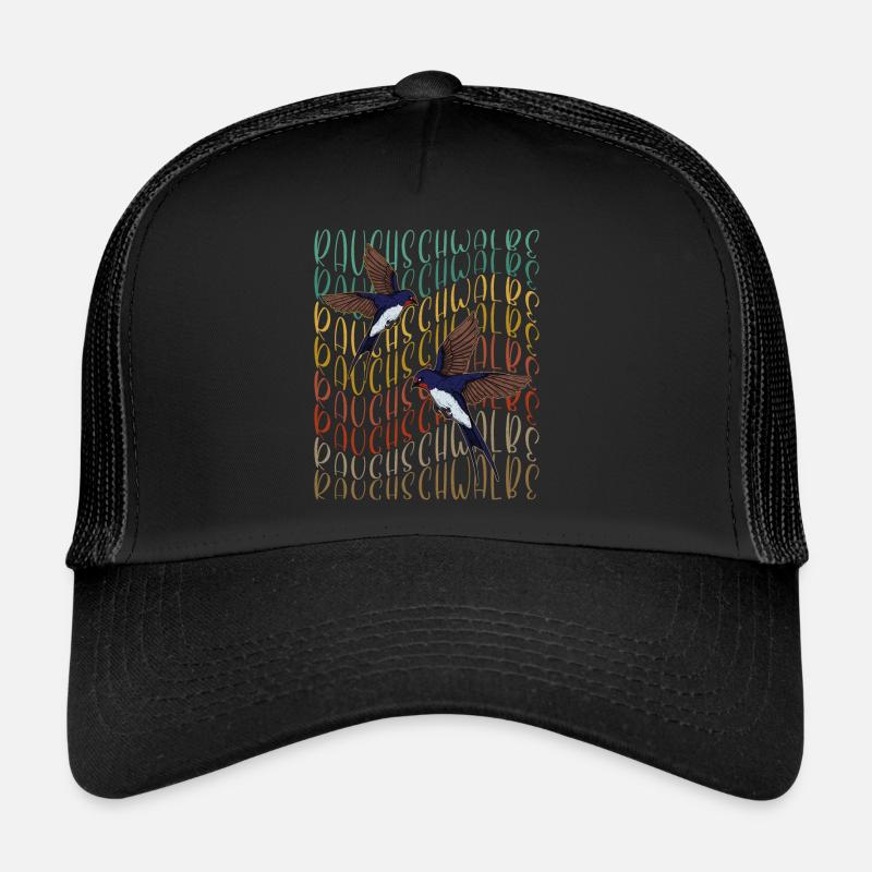 Hirondelle rustique Retro Austria oiseau Casquette trucker 