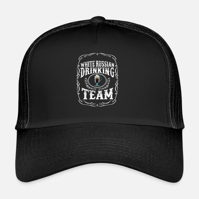 Blanc Russe Boire Équipe Cocktail Alcoolisé Casquette trucker 