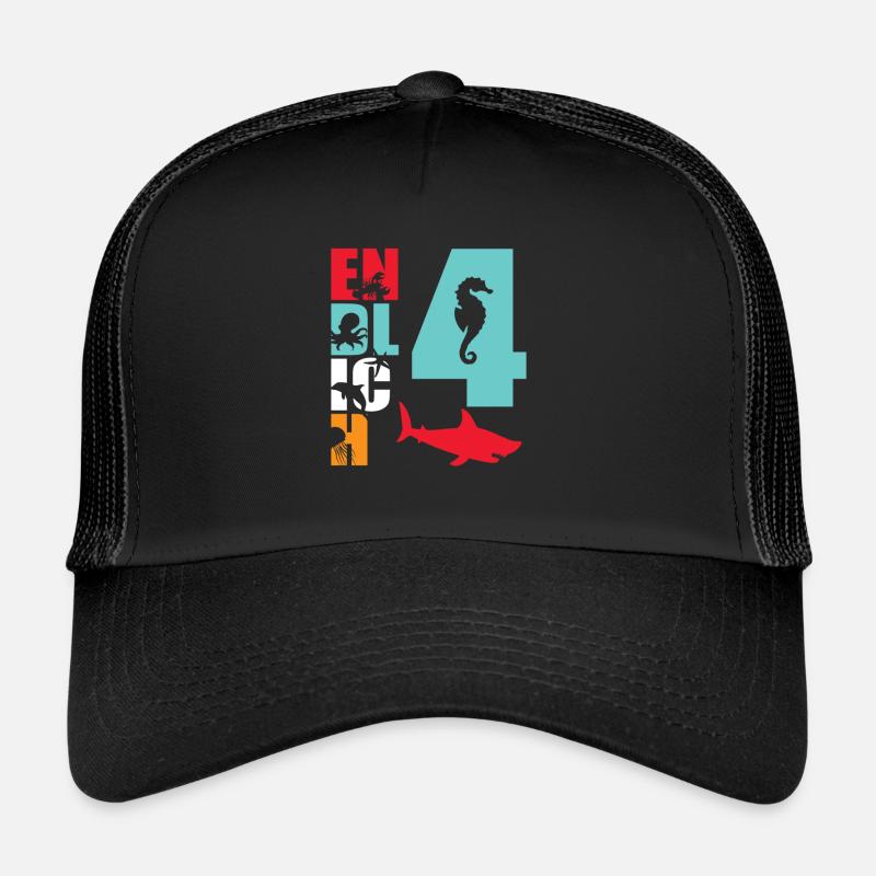Endlich 4 Hai Fisch Trucker Cap
