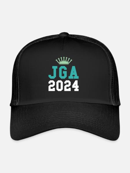 Enterrement de vie de garçon 2024 - Casquette trucker  - noir/noir - Devant