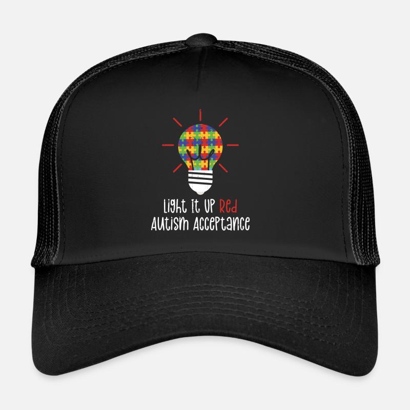 Autismus - Trucker Cap - Schwarz/Schwarz