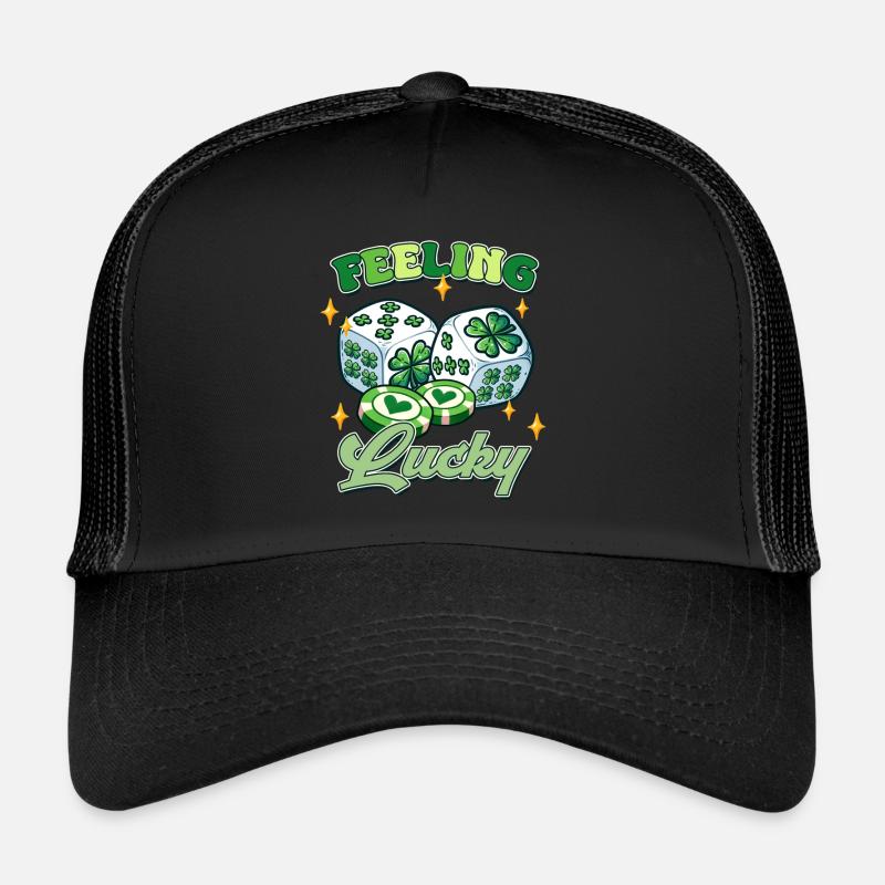 Glücksgefühl am St. Patrick's Day - Trucker Cap - Schwarz/Schwarz
