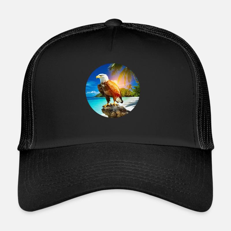 Adler am Eagle Beach Aruba Sommerurlaub Trucker Cap