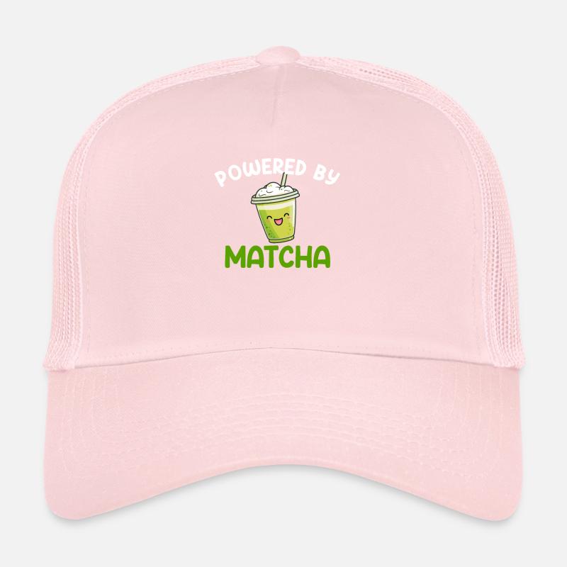 powered by matcha, matcha Trucker Cap