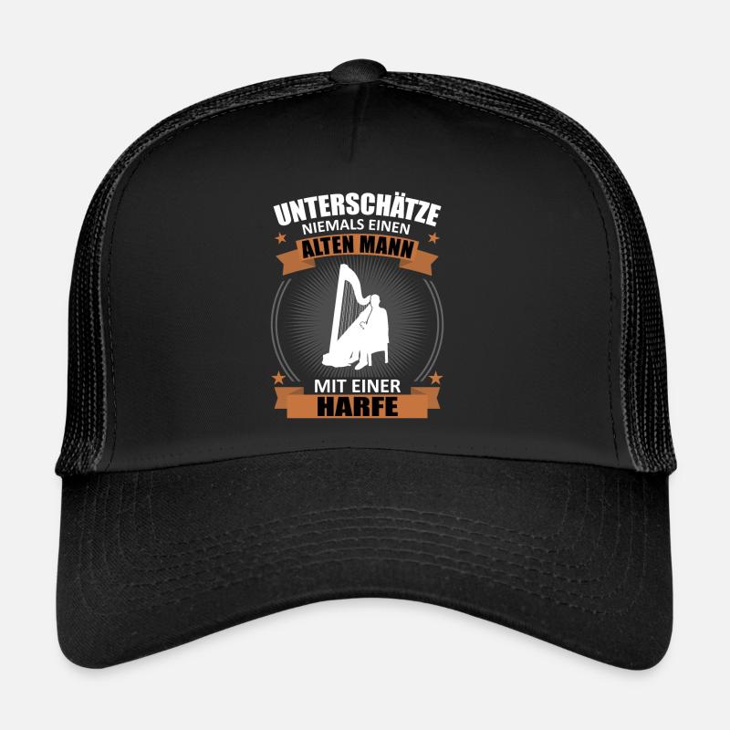 Harpe sagesse âge puissance cadeau Casquette trucker 