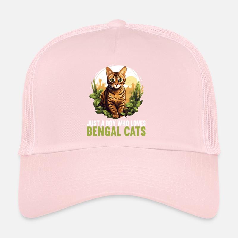 Chat du Bengale Bengalkatze Casquette trucker 