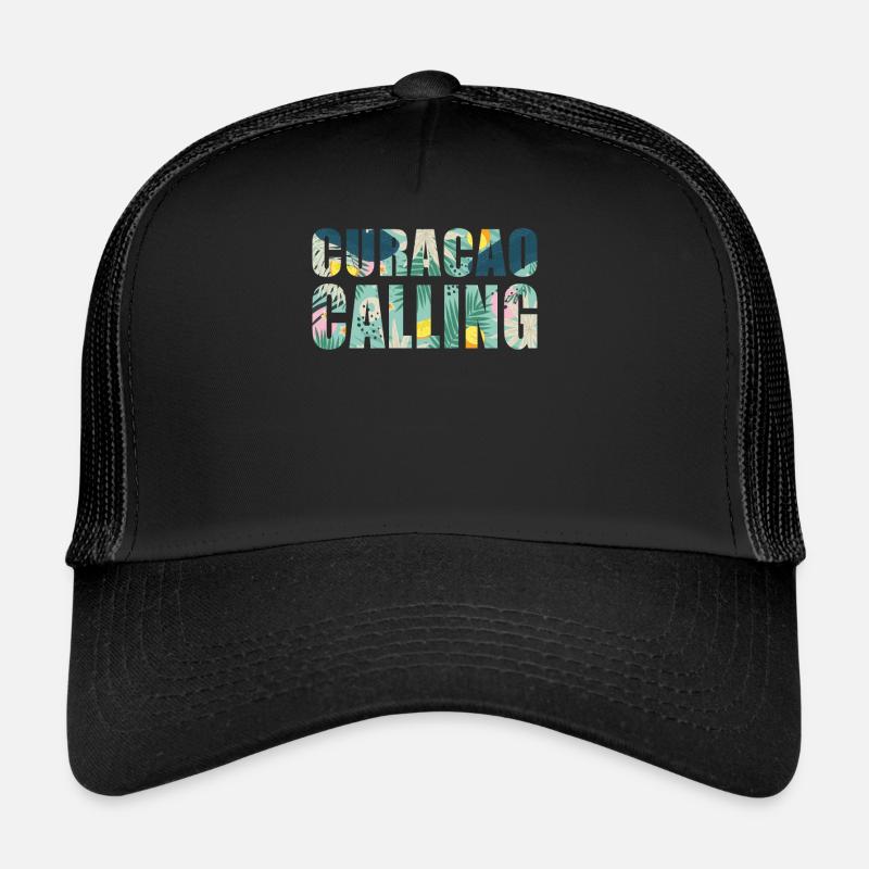 Curacao Calling Tropical Vibes Trucker Cap