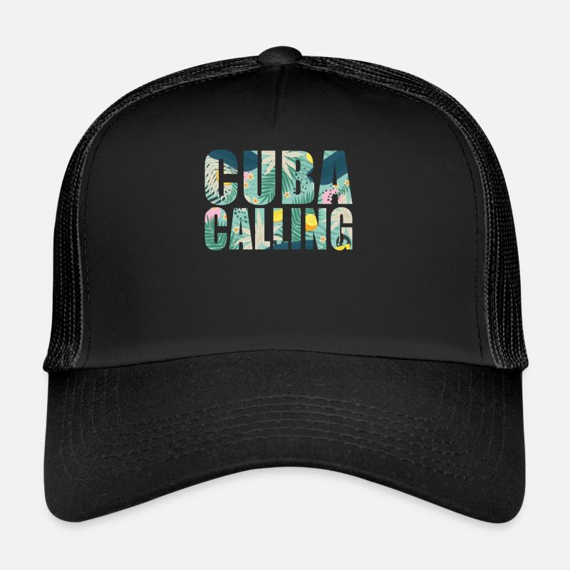 Cuba Souvenir Vacances Cuba Calling Casquette trucker 