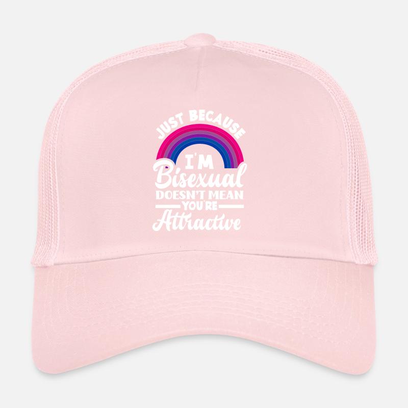 Bisexuel attrayant arc-en-ciel Casquette trucker 
