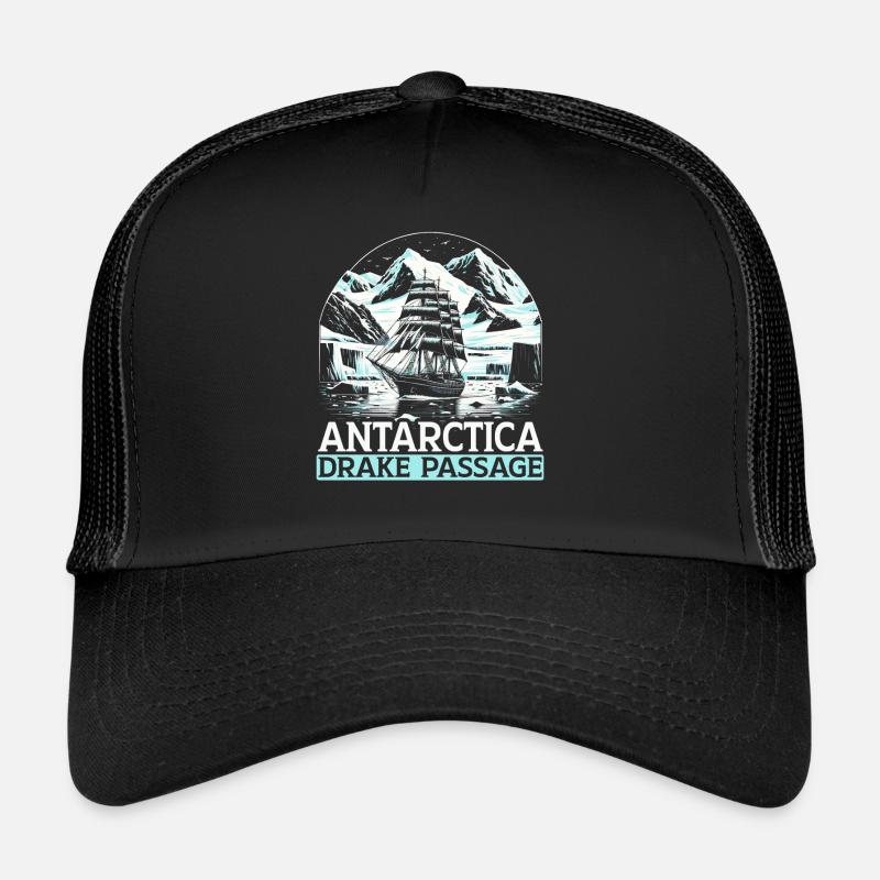 Strait Antarctica Expedition - Trucker Cap - black/black