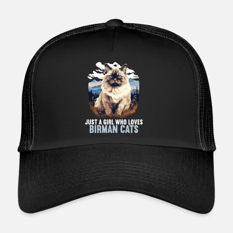 Birman Cat Birma Katze Trucker Cap