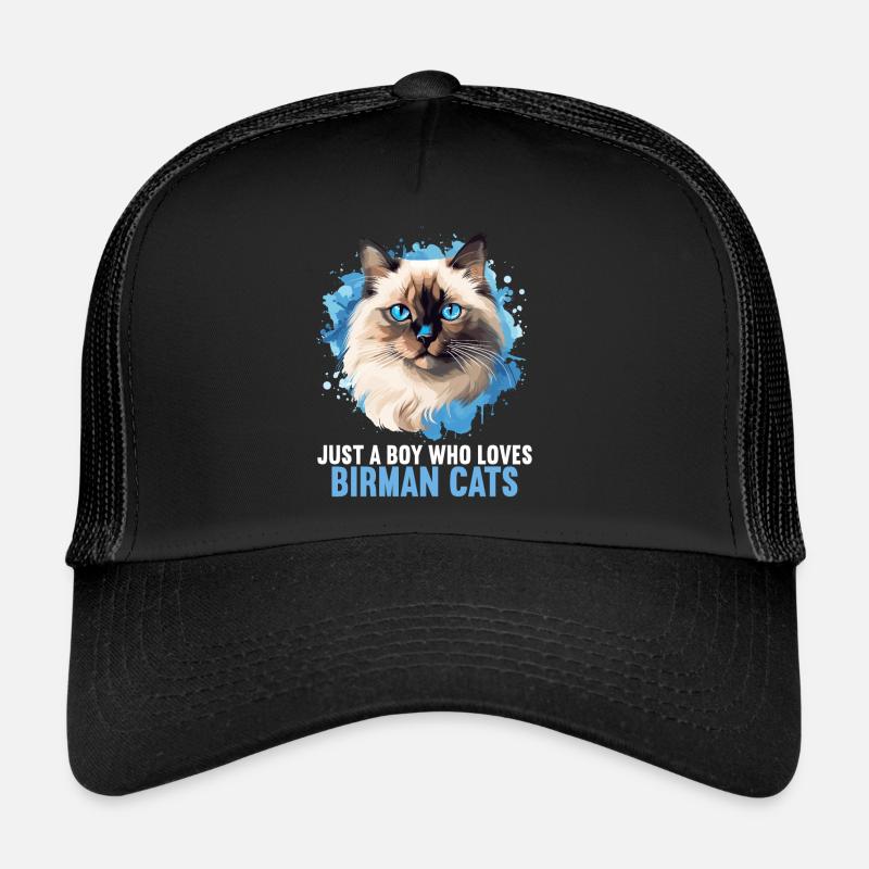 Birman Cat Birma Katze Trucker Cap