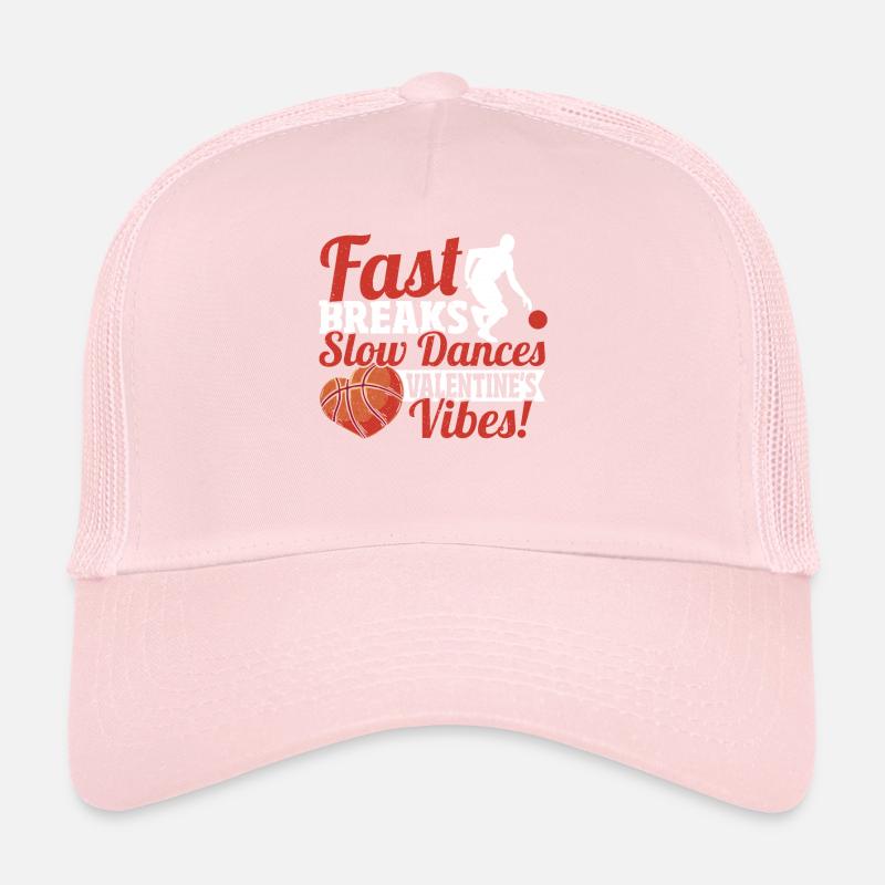 Basketball Player Valentine’s Day Couples Trucker Cap