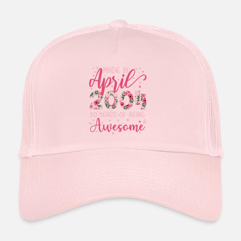 Avril 2004 Cadeau Anniversaire 20 Ans Pour Filles Casquette trucker 