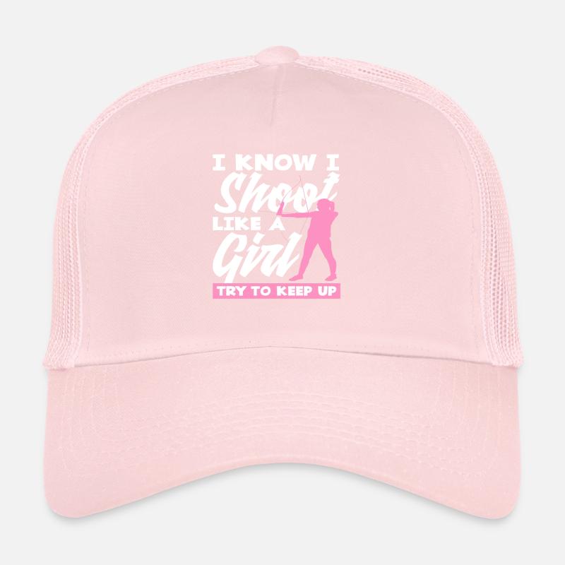 Bogen Bogenschießen Mädchen Trucker Cap