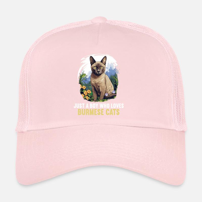Chat birman Birmanie Katze Casquette trucker 