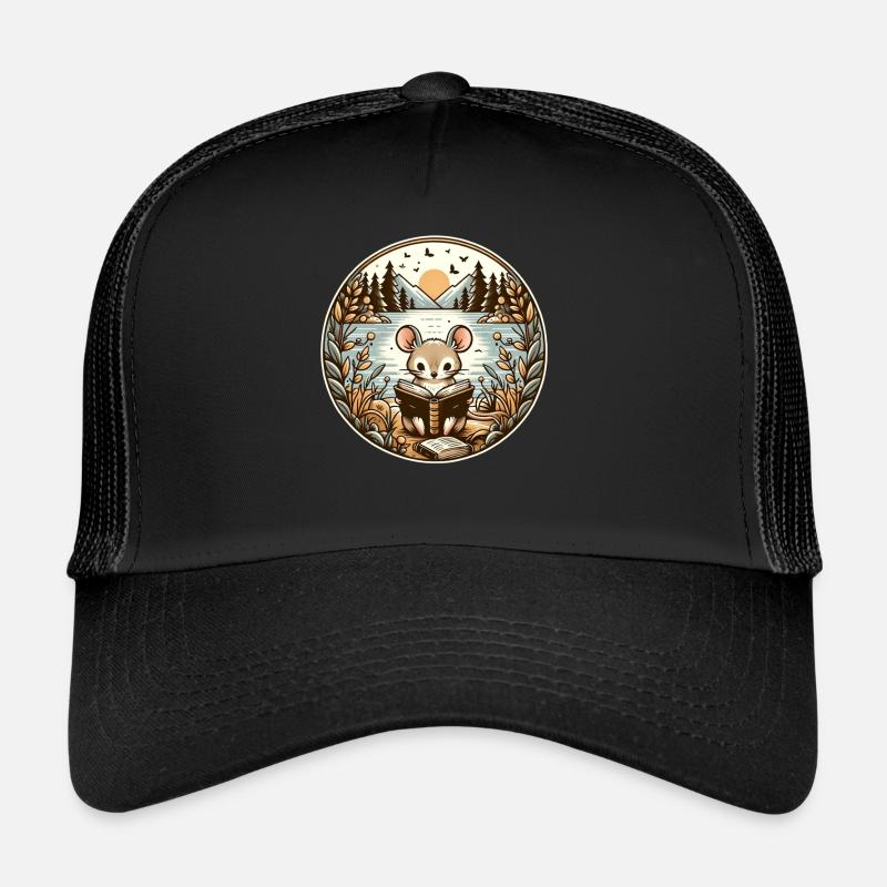 Mouse Wilderness Book Reading Adventure Trucker Cap