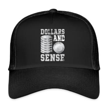 Münzsammler Numismatik Die Münzen Sammeln - Trucker Cap - Schwarz/Schwarz - Vorne