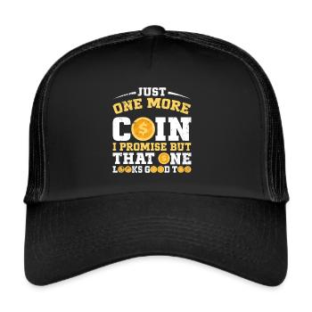 Münzsammler Numismatik Die Münzen Sammeln - Trucker Cap - Schwarz/Schwarz - Vorne