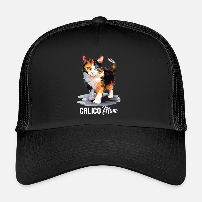Chat calicot Chat porte-bonheur Casquette trucker 