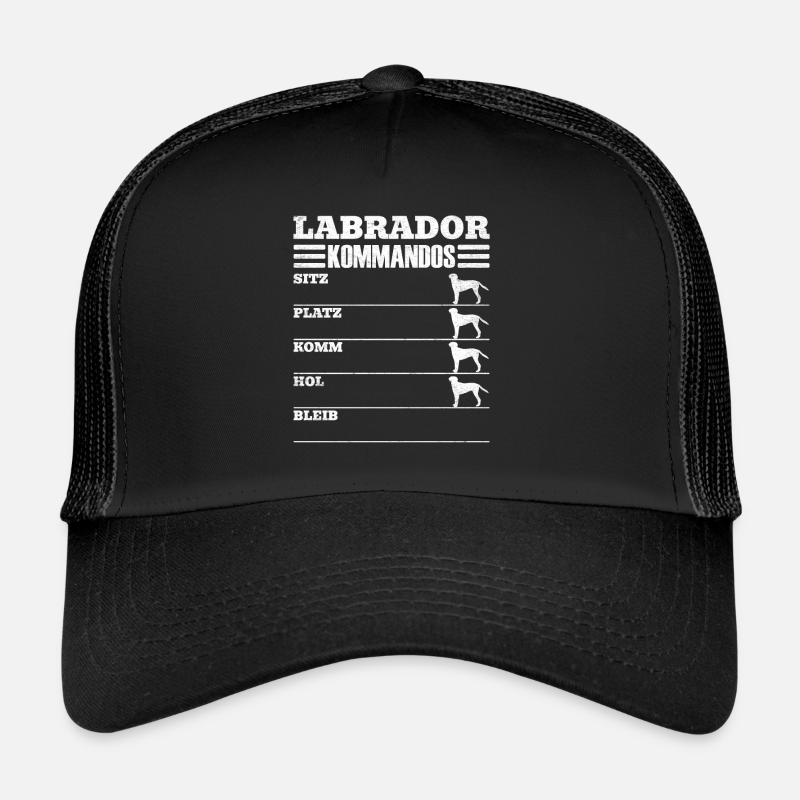 LABRADOR KOMMANDOS Sture Labrador Retriever Lustig Trucker Cap