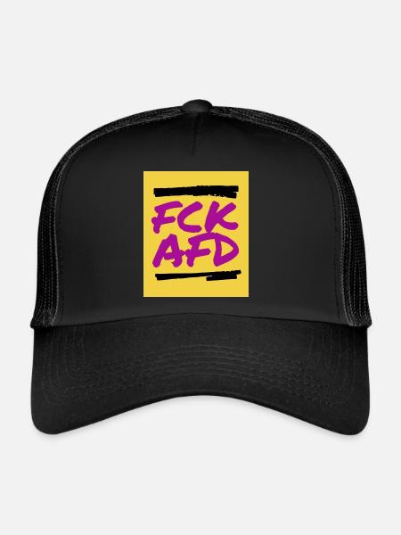 FCK AFD - Trucker Cap - Schwarz/Schwarz