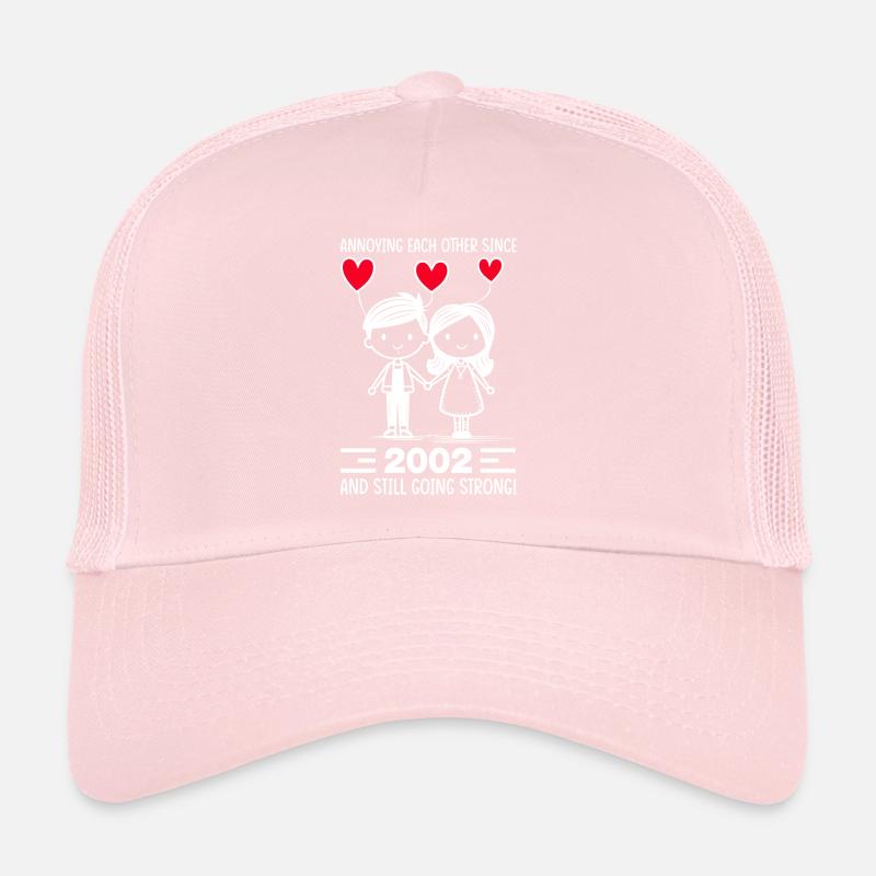 Relationship Marriage Anniversary - teasing each other since 2002 Trucker Cap