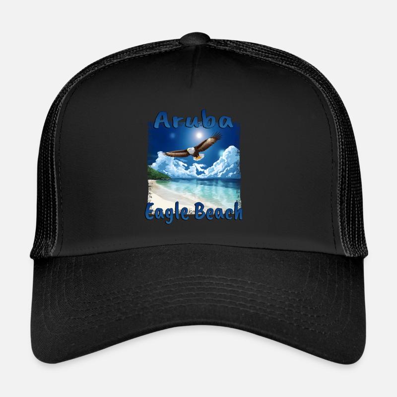 Rêve de vacances à Aruba Eagle Beach Casquette trucker 