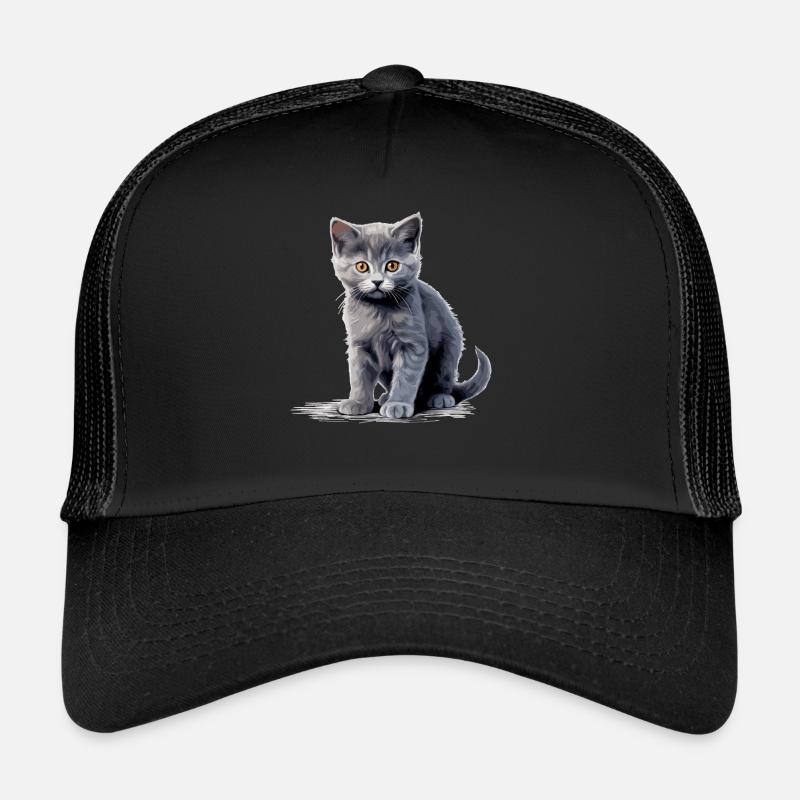 Chartreux Cat Carthusian Cat Trucker Cap