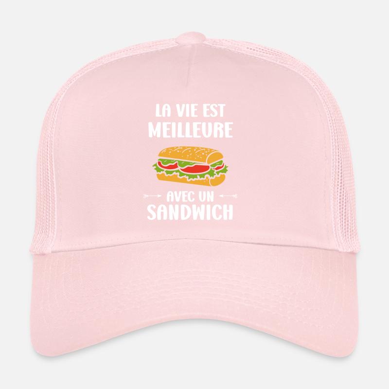 Humour sandwich Casquette trucker 