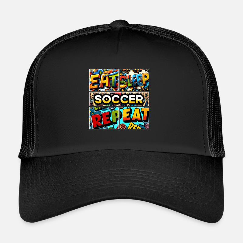 Eat sleep Soccer repeat Trucker Cap