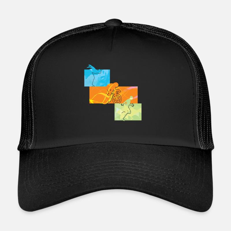 Conception de triathlon Athlètes Athlètes Casquette trucker 