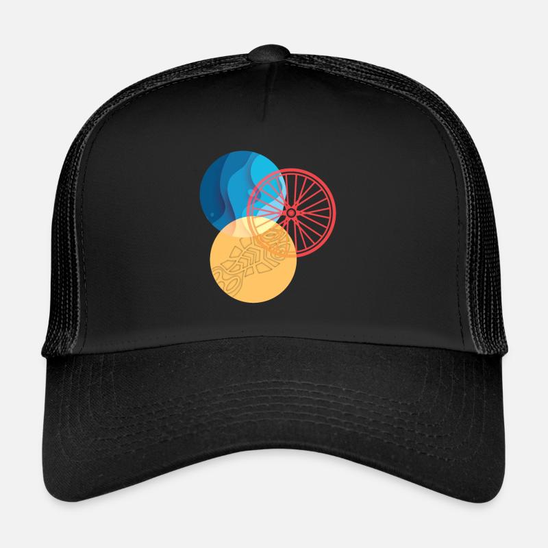Conception de triathlon Athlètes Athlètes Casquette trucker 