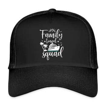 Cruise Family Trip Family Patry Ship Holidays - Trucker Cap - black/black - Front