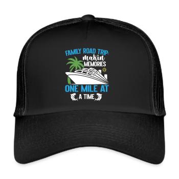 Cruise Family Trip Family Patry Ship Holidays - Trucker Cap - black/black - Front
