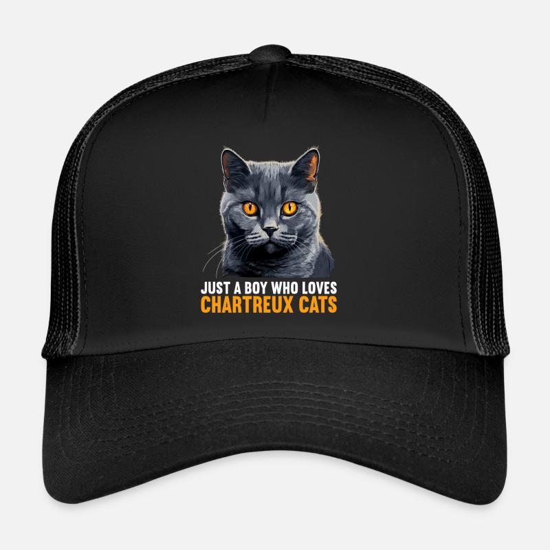 Chartreux Cat Carthusian Cat Trucker Cap
