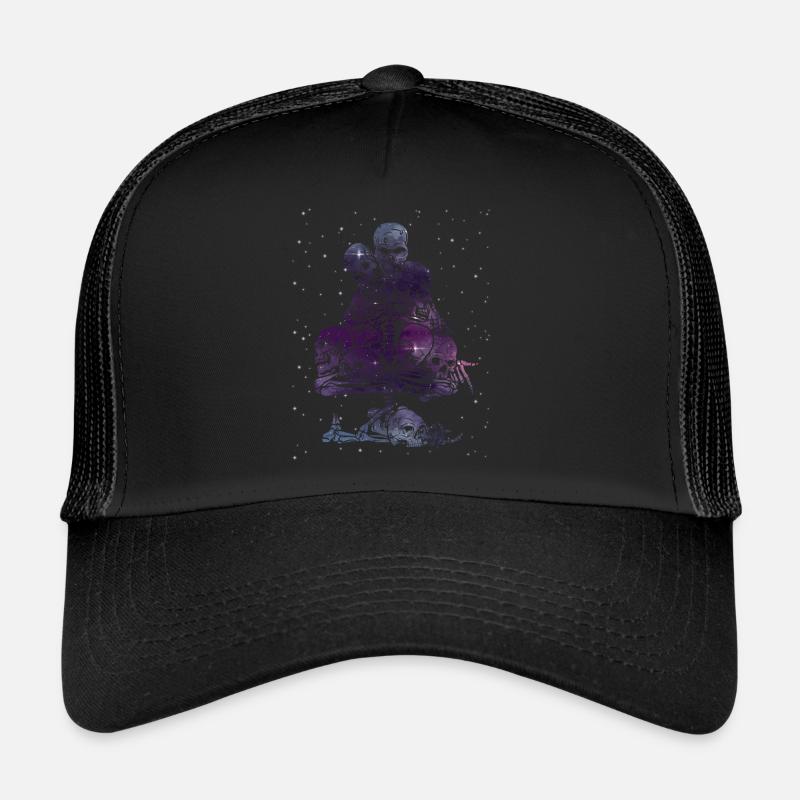 Squelettes célestes mysticisme graphique Casquette trucker 